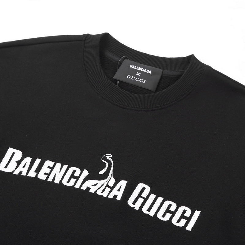 Full styled look of Gucci luxury clothing with signature branding