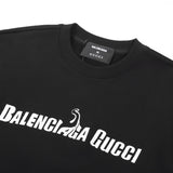 Full styled look of Gucci luxury clothing with signature branding