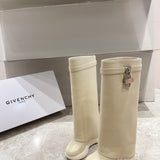 Givenchy Grey High-Top Sneakers - Heel Detail View