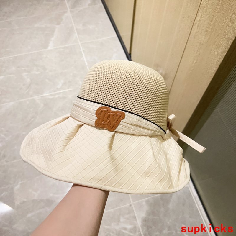 Close-up detail view of Louis Vuitton unisex cap