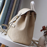 Front view of structured everyday-luxe women's handbag – women's premium purse