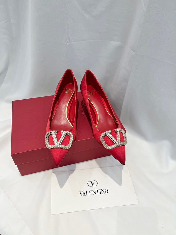 Valentino Garavani luxury shoes detail shot