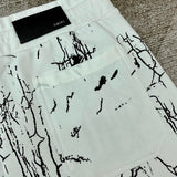 Close-up of Amiri t-shirt craftsmanship