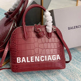 Bold Vegan Leather Handbag - Smooth Faux-Leather Exterior | Women's Designer-Inspired Purse #663 - front view (image 1) of designer-inspired handbag