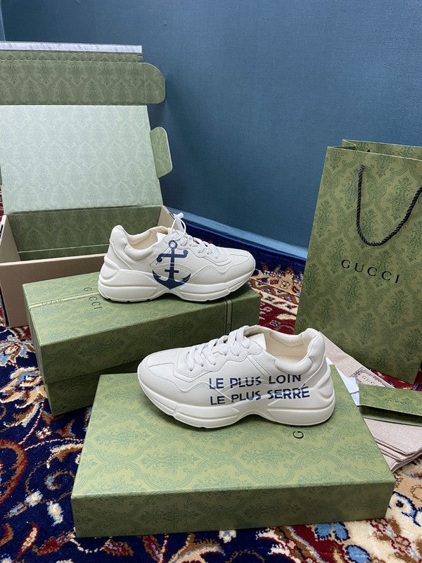 Gucci bold contrast luxury sneakers view 7 streetwear statement look