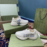 Gucci bold contrast luxury sneakers view 7 streetwear statement look