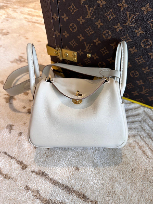 Sleek bag shown from front angle