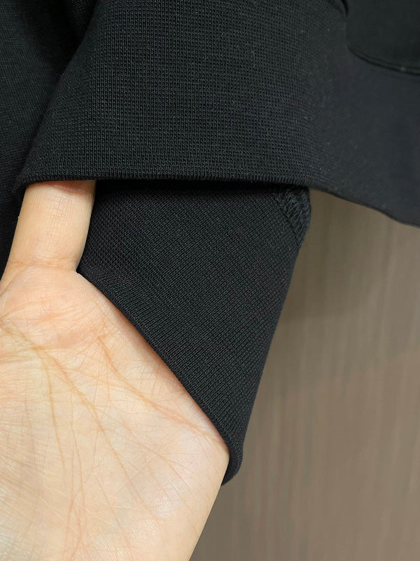 Close-up of Balmain designer clothing craftsmanship