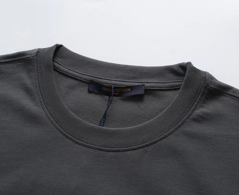 Front view of Louis Vuitton cotton t-shirt with logo-detail design