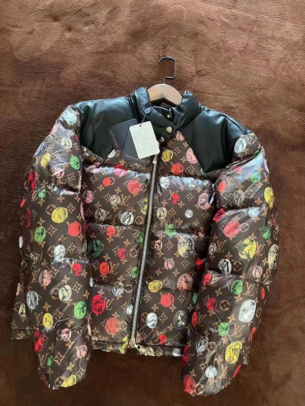 Front view of Louis Vuitton luxury clothing with everyday silhouette