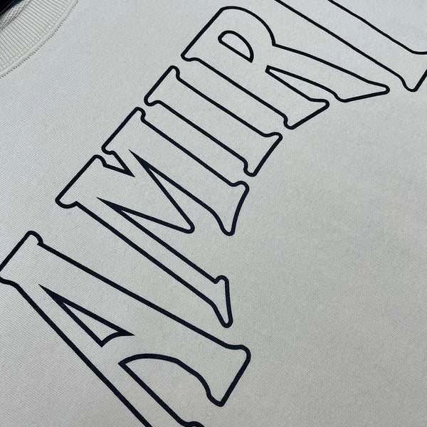 Close-up of Amiri hoodie craftsmanship