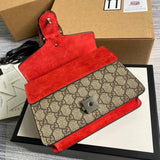 Styled lifestyle shot of signature statement women's handbag – women's luxury handbag
