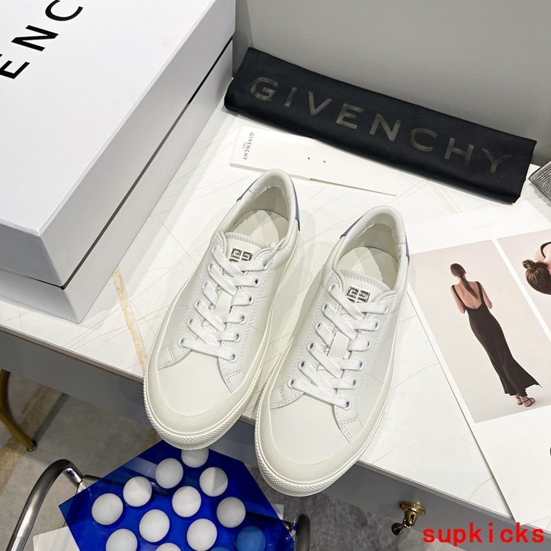 Givenchy shoes Style 109 - front view, statement logo accent