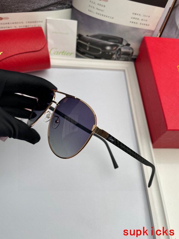 Side view of Cartier unisex sunglasses