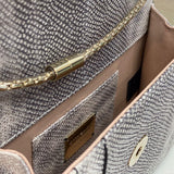 Statement Faux Leather Handbag - Modern Structured Build | Women's Statement Accessory #1786 - interior view (image 6) of designer-inspired handbag
