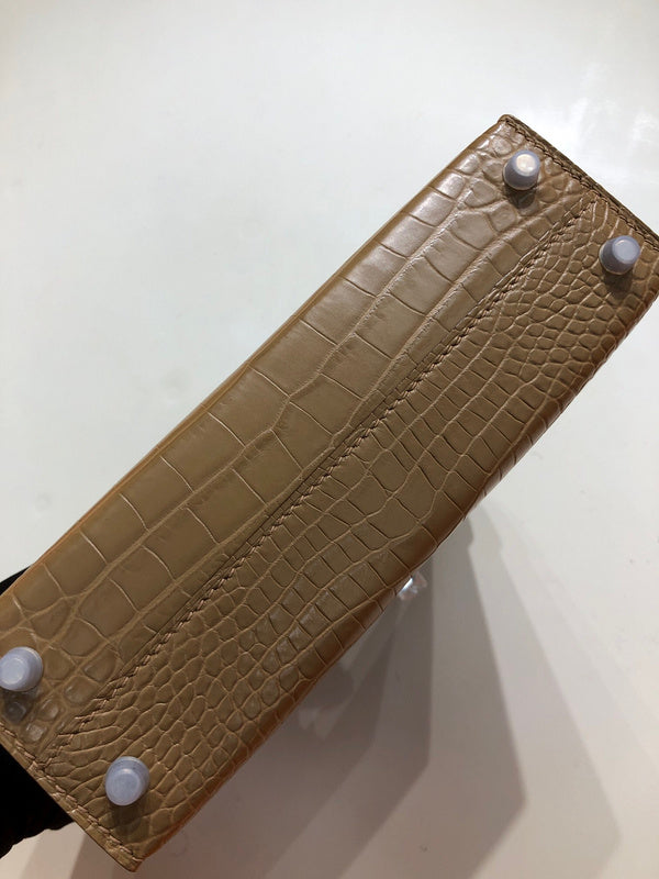 Close-up detail of sophisticated bag design