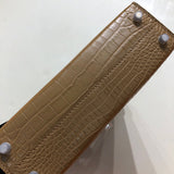 Close-up detail of sophisticated bag design