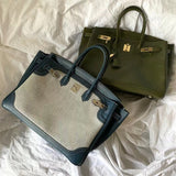  curated shoulder bag detail view showing craftsmanship