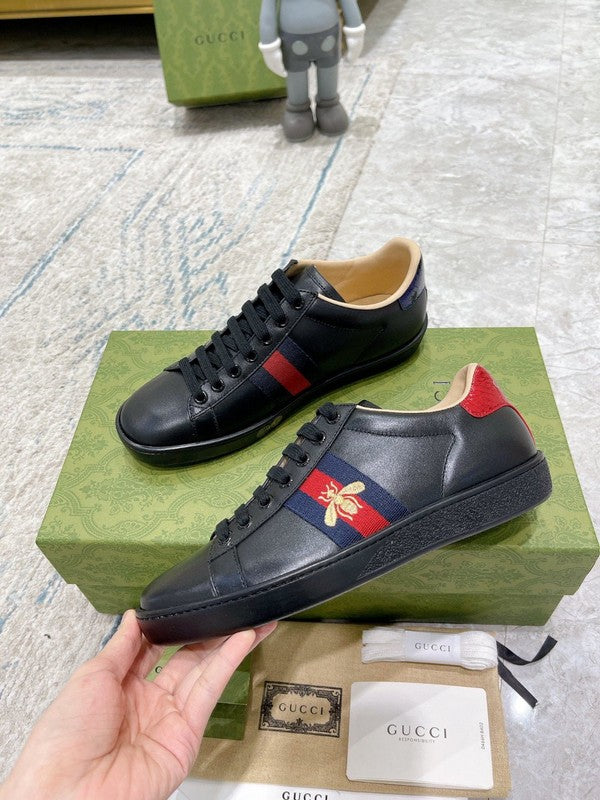 Gucci two-tone luxury sneakers view 6 minimalist modern build