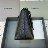 Sleek Faux Leather Handbag - Signature Hardware Accents | Women's Designer-Inspired Purse #270 - back view (image 4) of designer-inspired handbag
