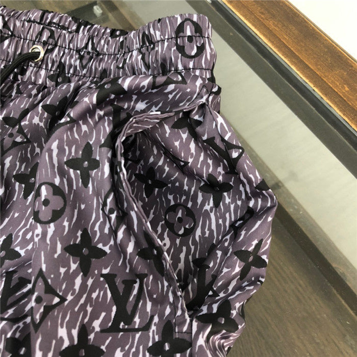Close-up detail shot of Louis Vuitton cotton t-shirt with runway-inspired design