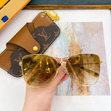 Full view of Louis Vuitton unisex sunglasses