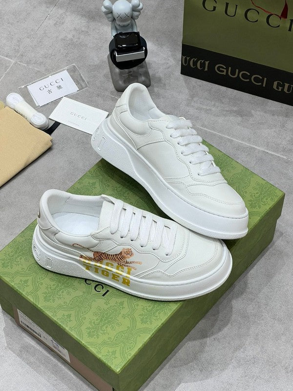 Gucci sneakers detailed view showing premium designer craftsmanship