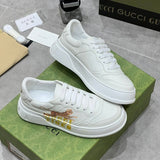 Gucci sneakers detailed view showing premium designer craftsmanship