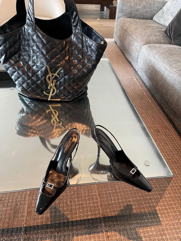 Saint Laurent luxury shoes detail view — premium authentic designer style
