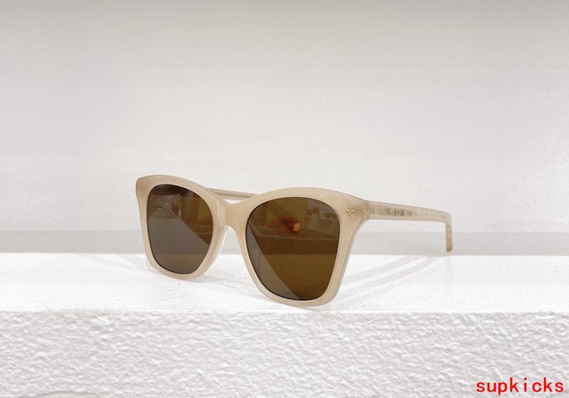 Close-up detail view of Louis Vuitton unisex sunglasses