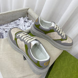 Gucci stone beige luxury sneakers view 5 chunky sole construction