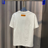 Flat lay presentation of Louis Vuitton cotton t-shirt with tailored silhouette