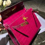 Close-up detail of statement bag design