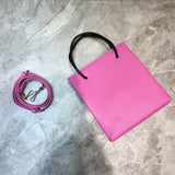 Contemporary Vegan Leather Handbag - Understated Luxury Look | Women's Fashion Handbag #905 - close-up detail shot (image 3) of designer-inspired handbag