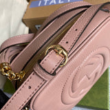 Close-up detail of modern signature women's handbag – women's designer-style accessory
