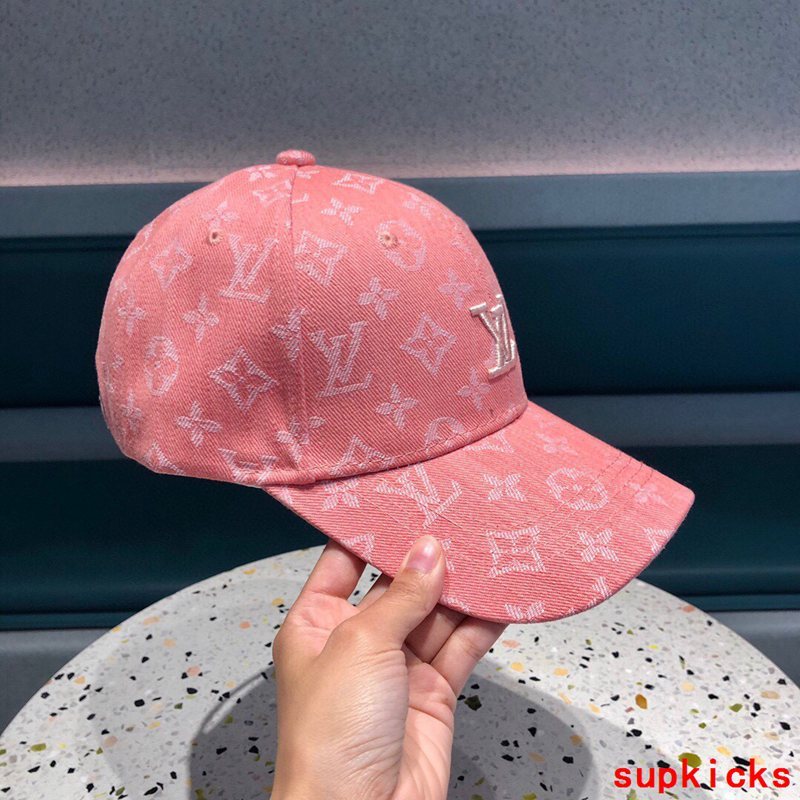 Close-up detail view of Louis Vuitton unisex cap