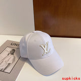 Close-up detail view of Louis Vuitton unisex cap