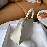 Close-up detail of understated bag design