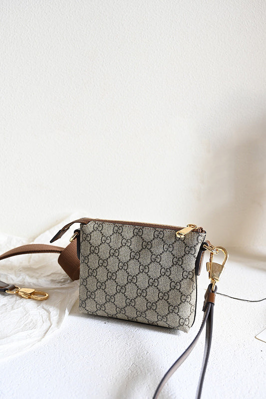 Side profile of chic statement women's handbag – women's designer-style accessory