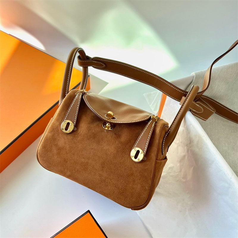 Close-up detail of poised bag design