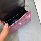 Contemporary Premium PU Leather Handbag - Signature Hardware Accents | Women's Statement Accessory #479 - alternate angle view (image 8) of designer-inspired handbag