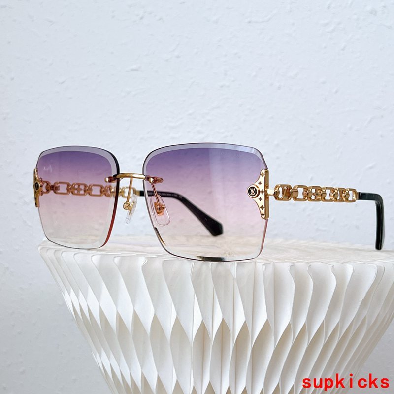 Lifestyle view of Louis Vuitton unisex sunglasses