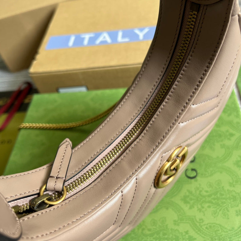 Side profile of elevated classic women's handbag – women's designer-style accessory