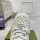 Gucci muted earth tones luxury sneakers view 10 retro runner design