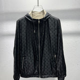 Front view of Louis Vuitton luxury clothing with runway-inspired design