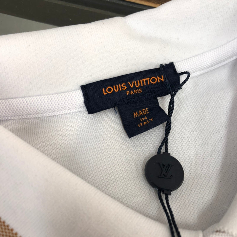 Flat lay presentation of Louis Vuitton cotton t-shirt with contemporary cut