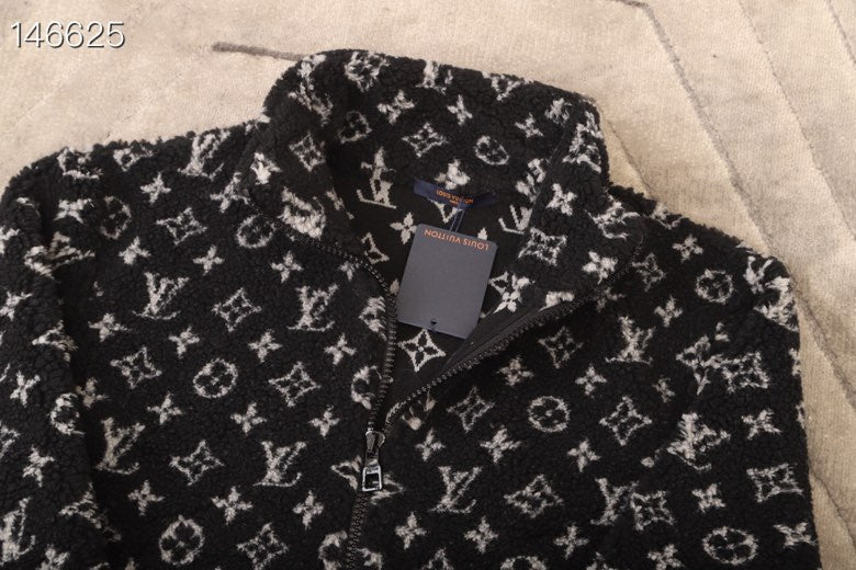 Back view of Louis Vuitton luxury clothing with relaxed-fit cut