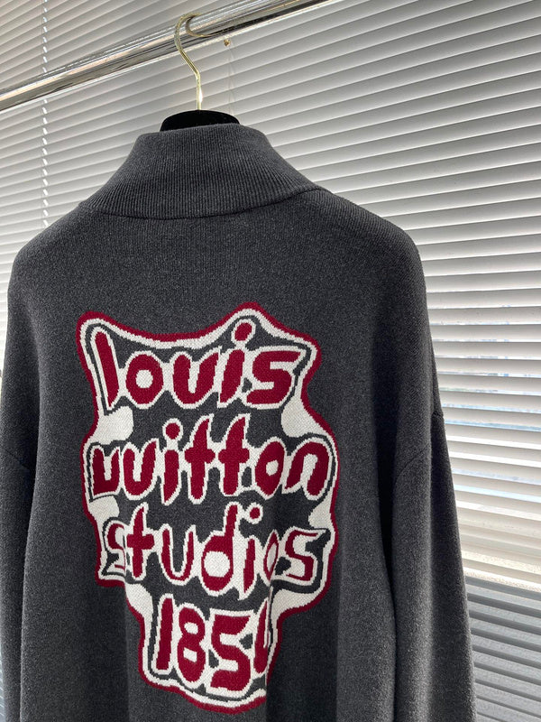 Full styled look of Louis Vuitton luxury clothing with relaxed-fit cut