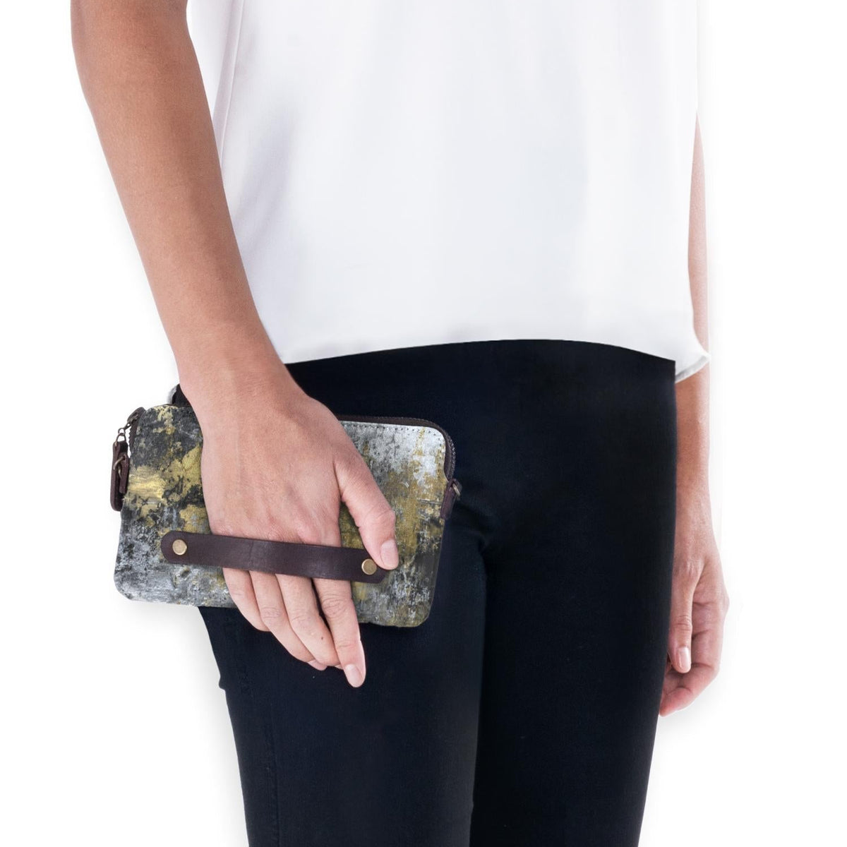 Ziva's Charm clutch bag – styled view (one versatile size)