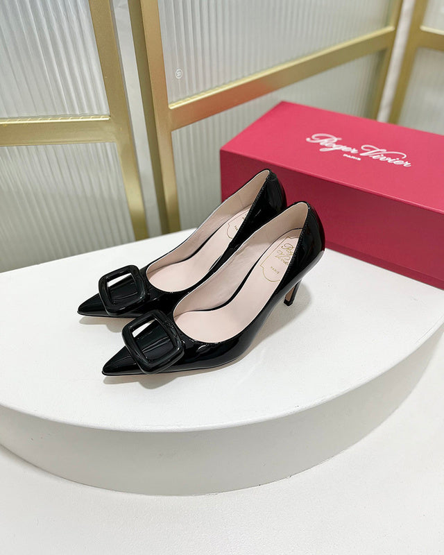Roger Vivier luxury shoes detail shot